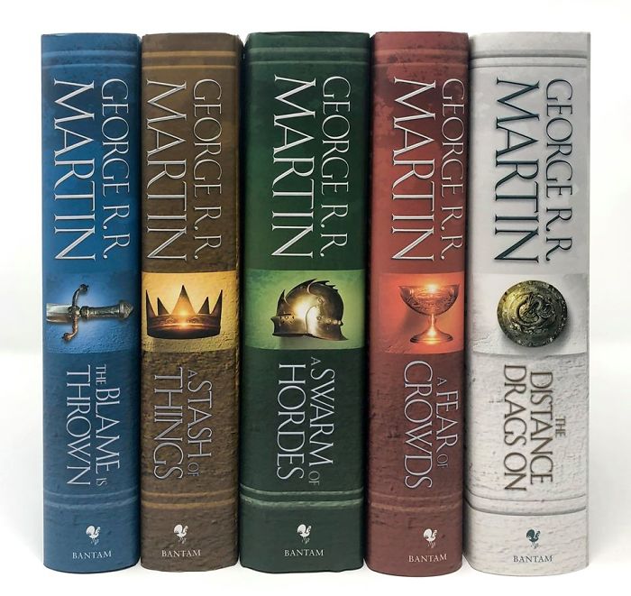 A Game Of Thrones, A Clash Of Kings, A Storm Of Swords, A Feast For Crows, A Dance With Dragons, A Song Of Ice And Fire Series By George R. R. Martin