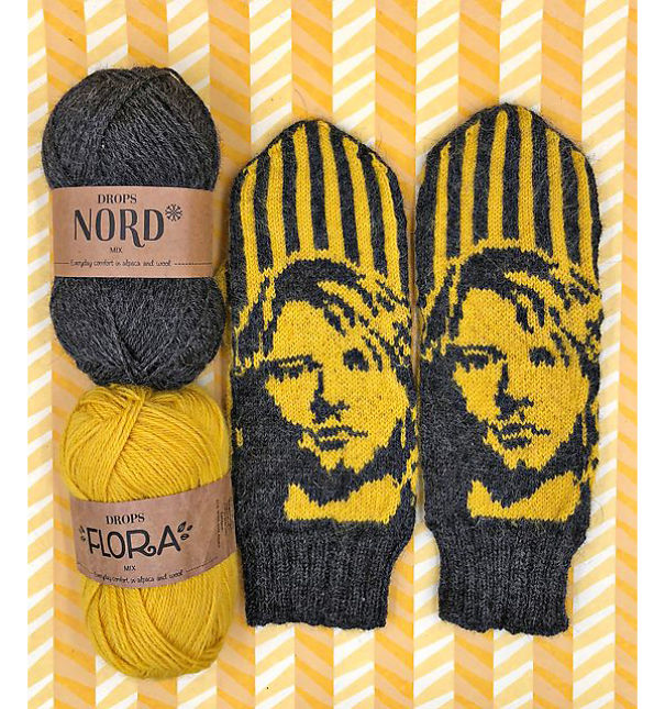 Knit A Pair Of Kurt Cobain And Nirvana-Inspired Mittens, Designed By Lotta Lundin