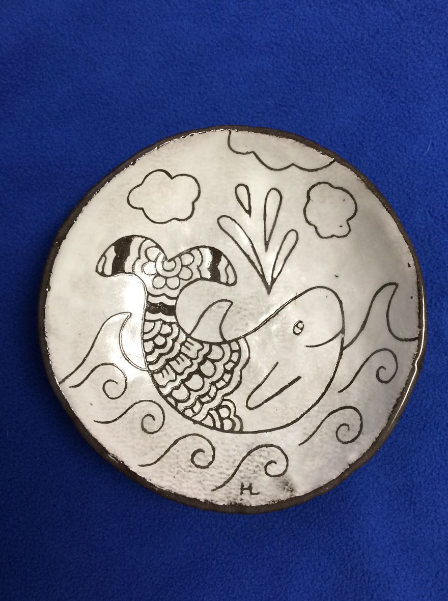 I Experimented With Sgraffito Instead Of Drawing And These Were The Results