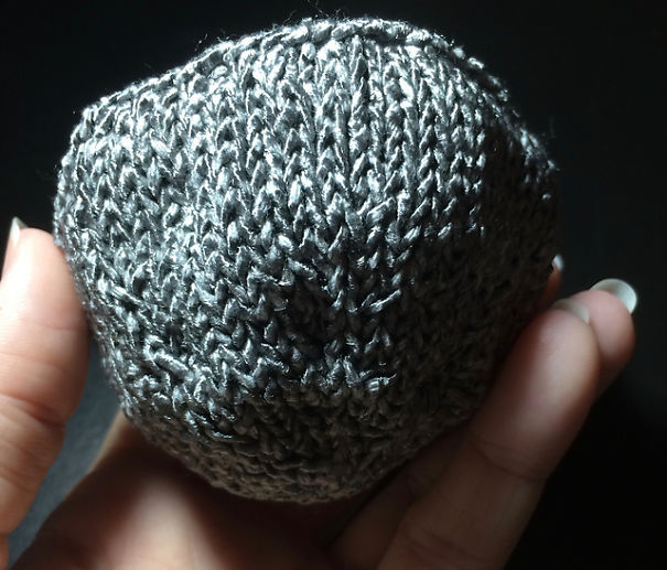 She Knit An Amethyst Geode With Yarn And Beads And You Can Too With This Free Pattern!