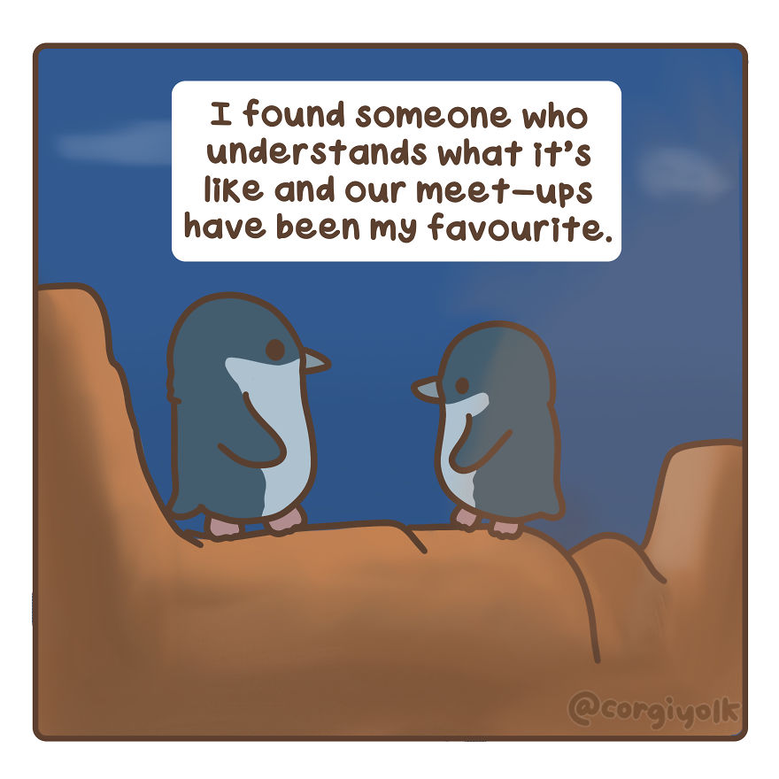I Created A Comic Strip Based On The Two Widowed Fairy Penguins Photograph That Went Viral