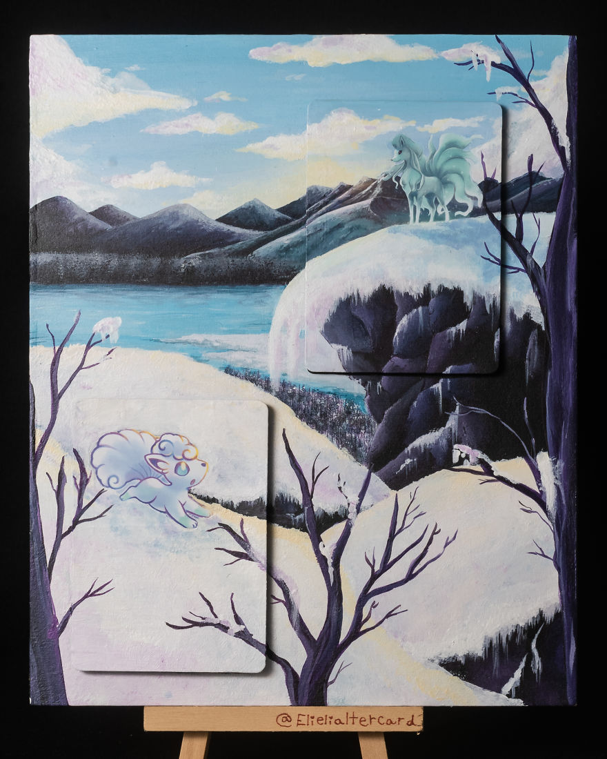 I Transform Pokemon Cards Into Paintings