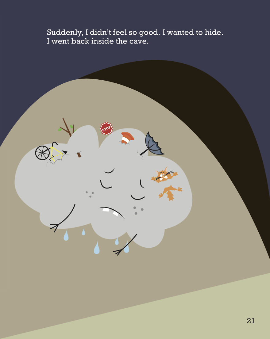 I Wrote And Illustrated A Book About A Cloud Without A Silver Lining