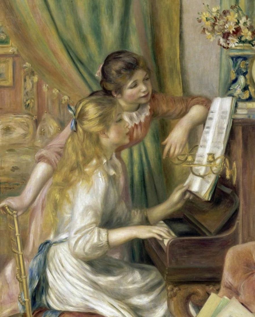 "Young Girls At The Piano" Pierre - Auguste Renoir 1892 - Mus&eacute;e D'orsay Paris