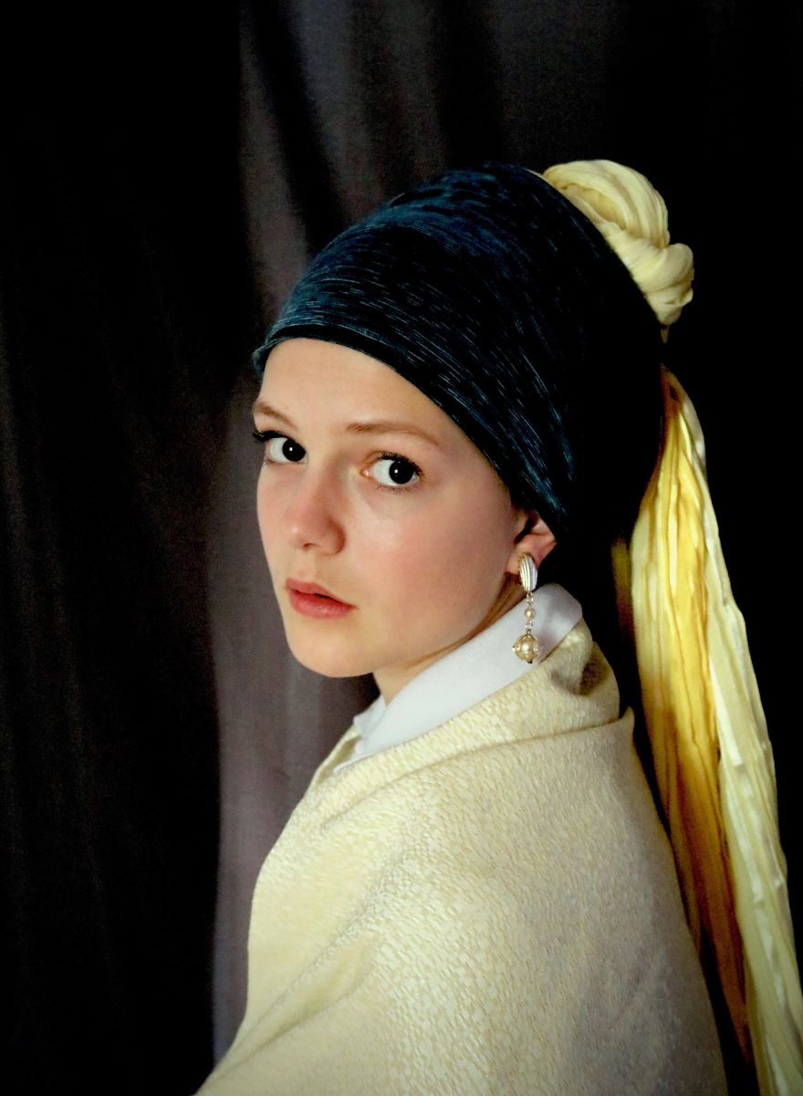 A Quarantined Girl With A Pearl Earring