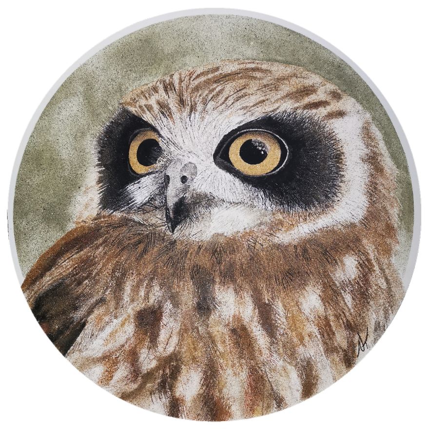 Part Of My Bird Sand Painting Art Collection