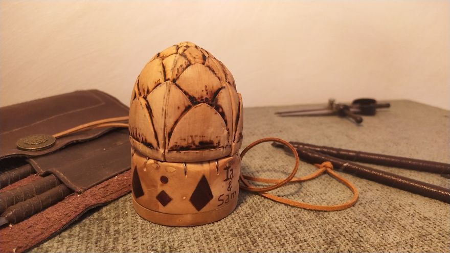 Mechanical Hand Made Ring Box.