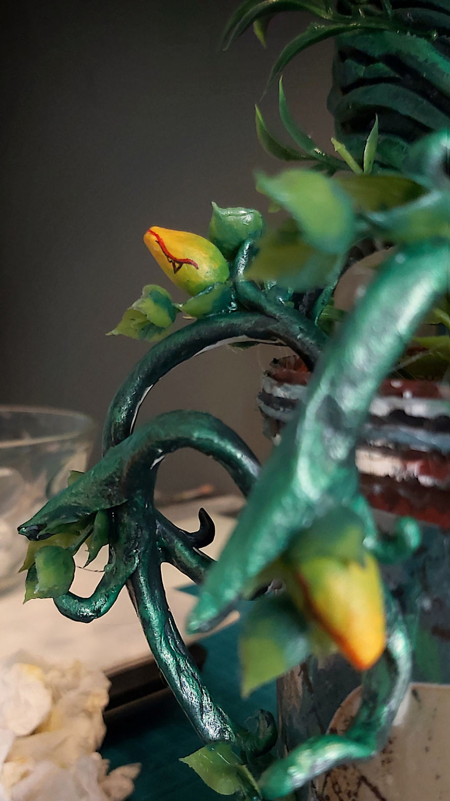 I Handcrafted Audrey 2 From “Little Shop Of Horrors” From Materials I Had At Home During The Quarantine