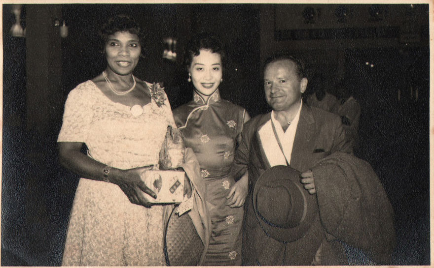 With Marian Anderson