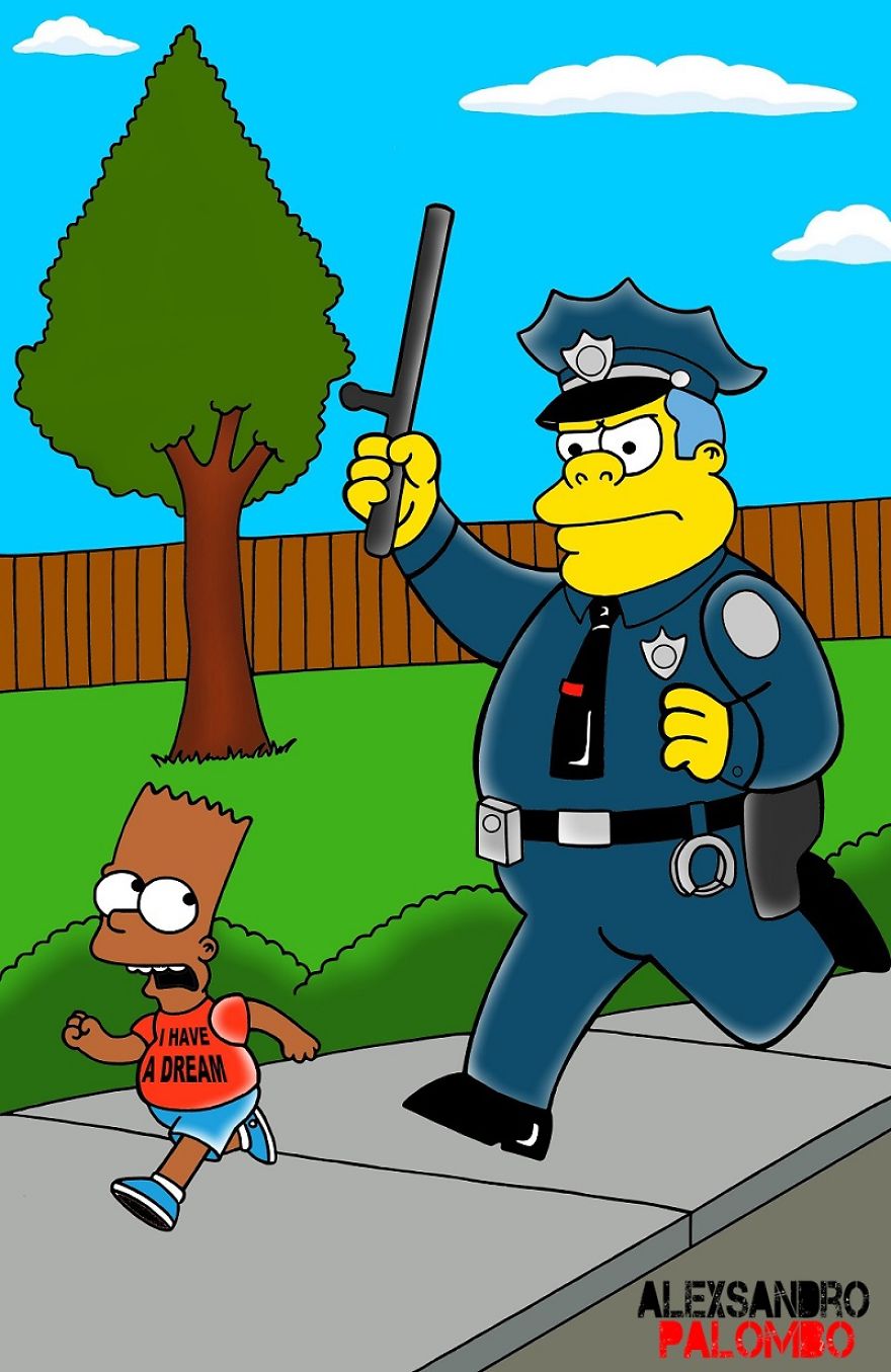 The Simpsons Black "I Can't Breathe" Never Ending Racism