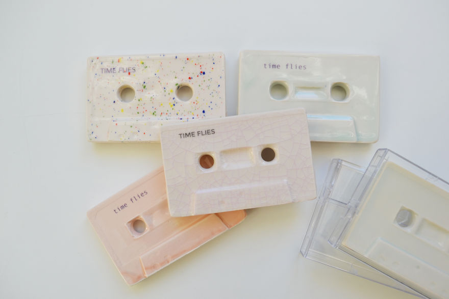 Handmade Ceramic Cassette Tapes By Kesemy Design