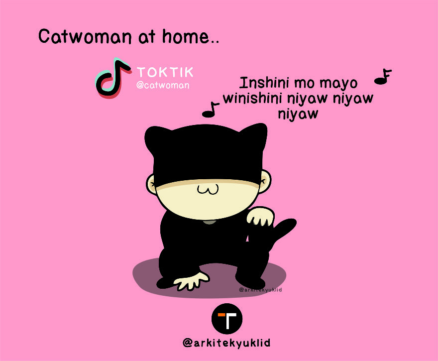 Catwoman Doing Tiktok