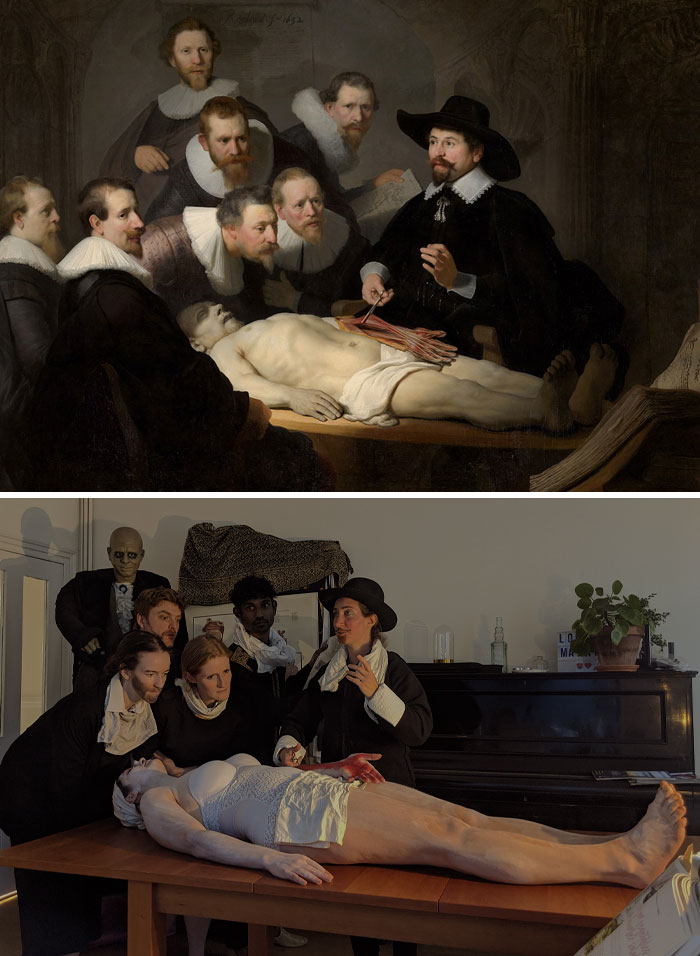 Rembrandt's "The Anatomy Lesson Of Dr Nicolae Tulp", 1632.