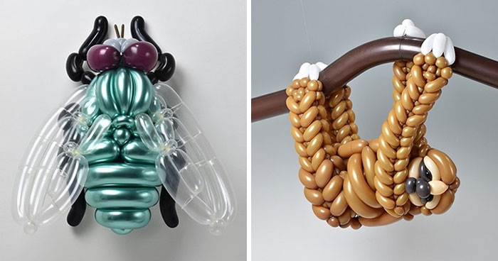 Japanese Artist Creates Unbelievable Balloon Sculptures That Resemble Real Animals And Insects (30 New Pics)