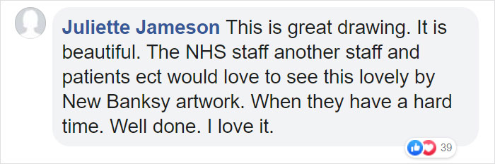 Banksy Gifts A Hospital His Newest Painting Where He Honors Healthcare Workers