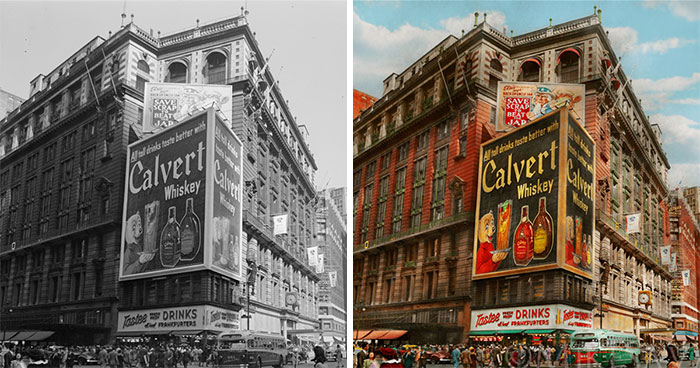 I Colorized 30 B&W Photos Of New York From Years Ago