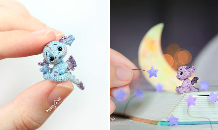 Puedes pasar la cuarentena haciendo diminutos dragones de ganchillo que quedarán adorables en tu escritorio