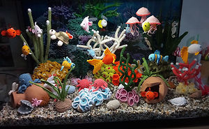 Italian Yarn Artist Created A Stunning Crocheted Aquarium