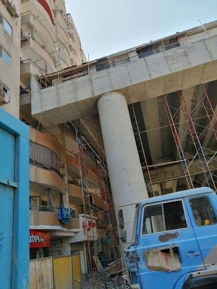 Egyptian Government Decided To Build A Highway In The Middle Of A Residential Area