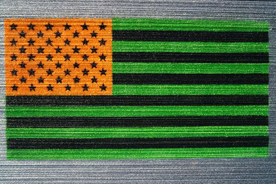 Check Out Hottea's Latest Piece, His Flags-Inspired 'Perspective' Installation Flies For Jasper Johns