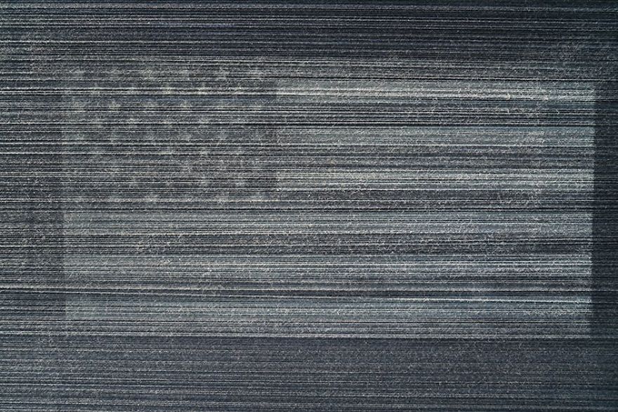 Check Out Hottea's Latest Piece, His Flags-Inspired 'Perspective' Installation Flies For Jasper Johns