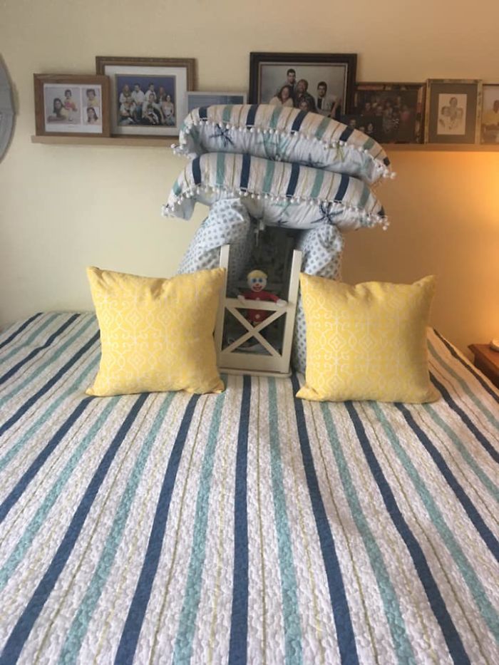 Wife Documents Husband’s Hilarious Attempts To Make The Bed After Doing It Herself For 45 Years