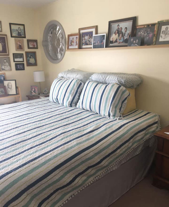 Wife Documents Husband’s Hilarious Attempts To Make The Bed After Doing It Herself For 45 Years