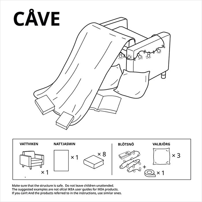 IKEA Shares How To Make 6 Types Of Furniture Forts During Quarantine