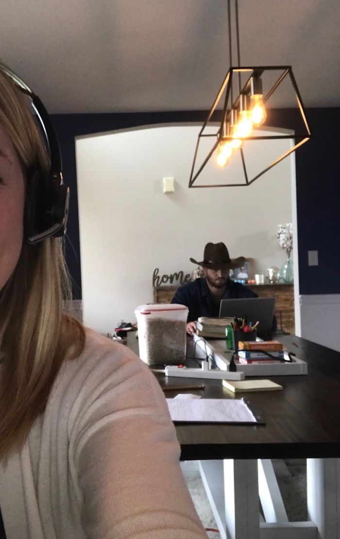 Man Continuously Tries To Embarrass His Wife During Her Zoom Calls By Hilariously Photobombing Them