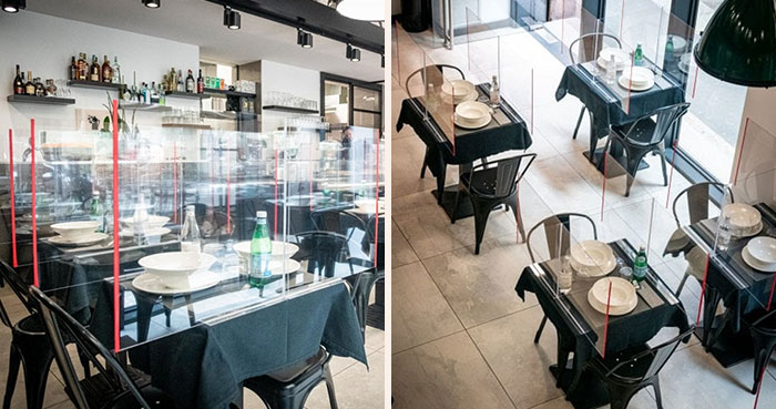 Restaurants In Italy Give A Glimpse Of What Post-Lockdown Life Might Look Like
