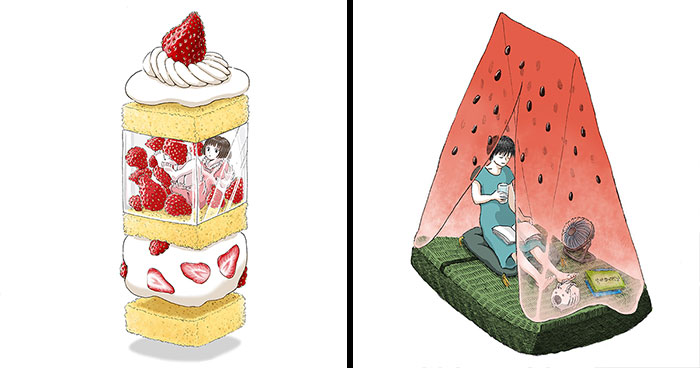 Marui Michi’s 24 Surreal Food Illustrations