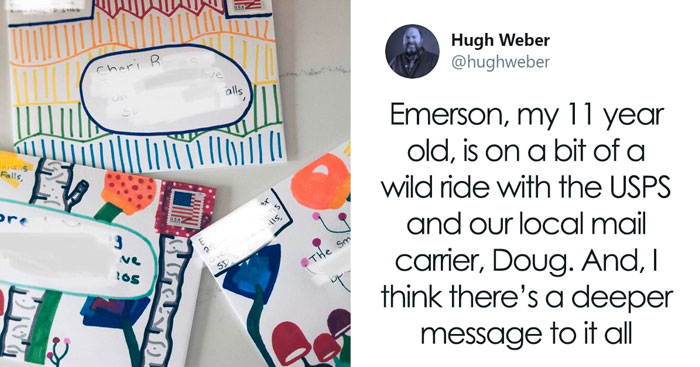 11Y.O Girl Befriends Mail Carrier By Sending Letters, Teaches Everyone The Importance Of Human Connection During These Tough Times