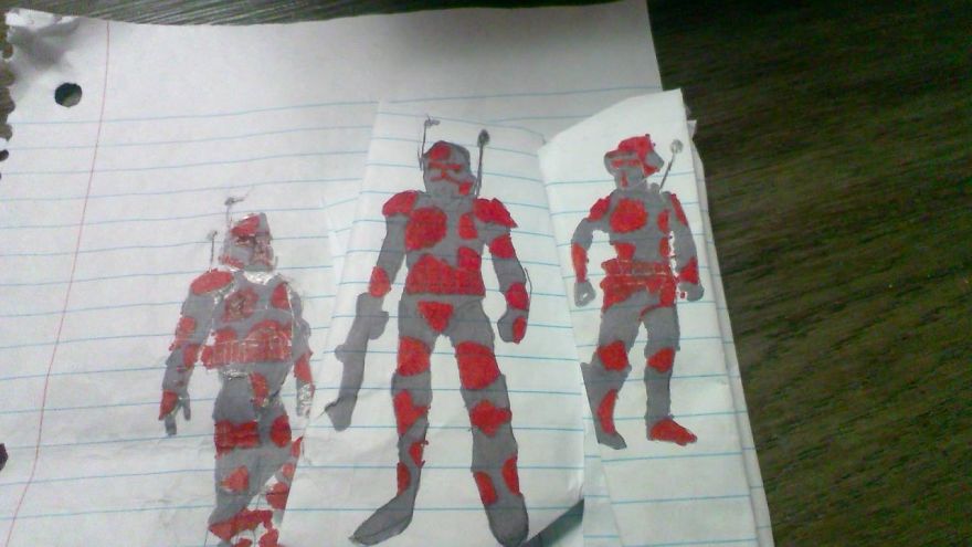 Evolution Of Blood Legion Standard Trooper,commander Hunter,and Jedi/Lord Sith Falcon.