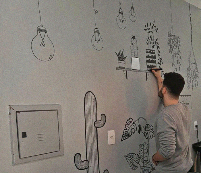 Dad Stops Supporting His Son Because He’s Gay, So He Learns How To Draw On Walls To Help Pay The Bills And His Art Goes Viral