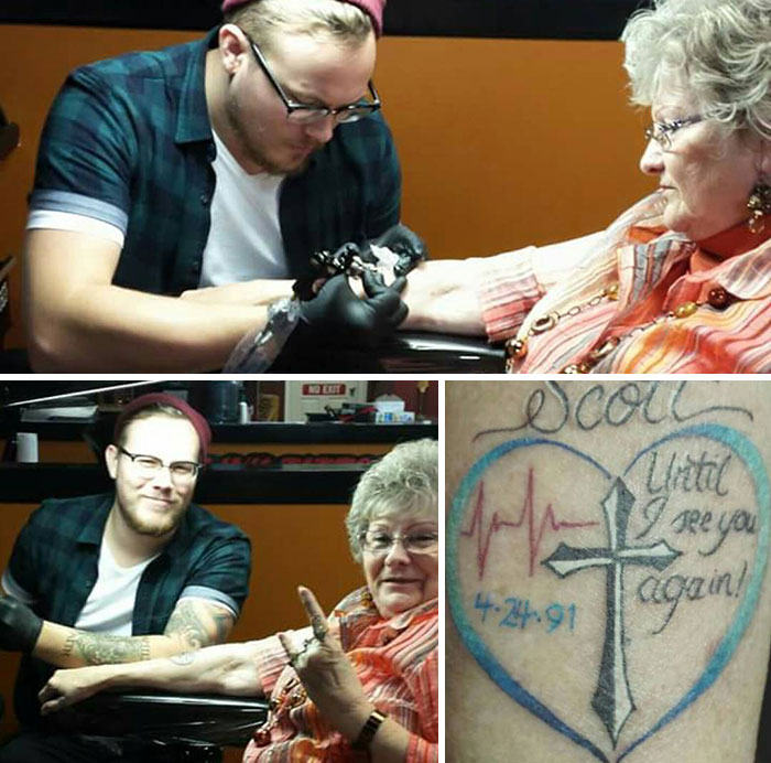 Gave My Nana Her First Tattoo. You Don't Get Much Cooler Than Her