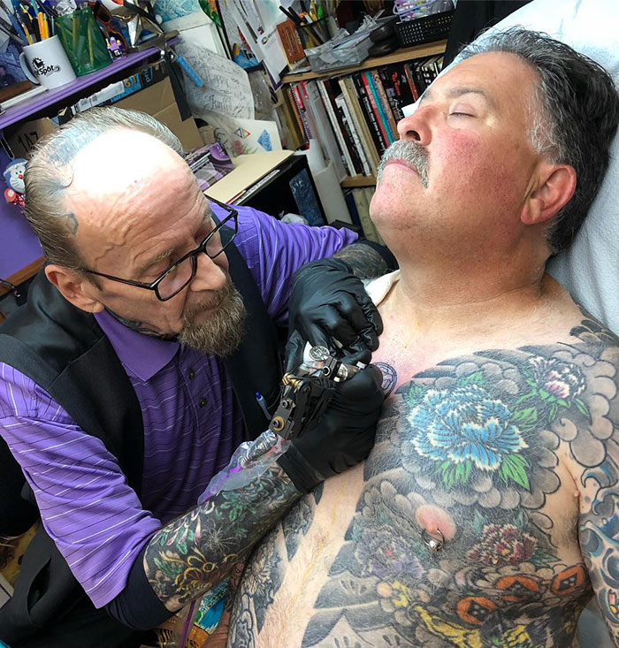 Bill's Been Tattooing Him For Over 30 Years