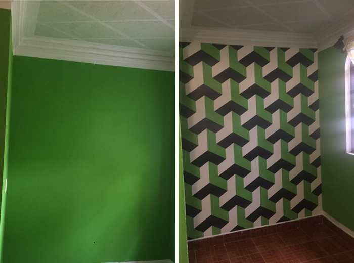 I got bored and decided to paint my room...