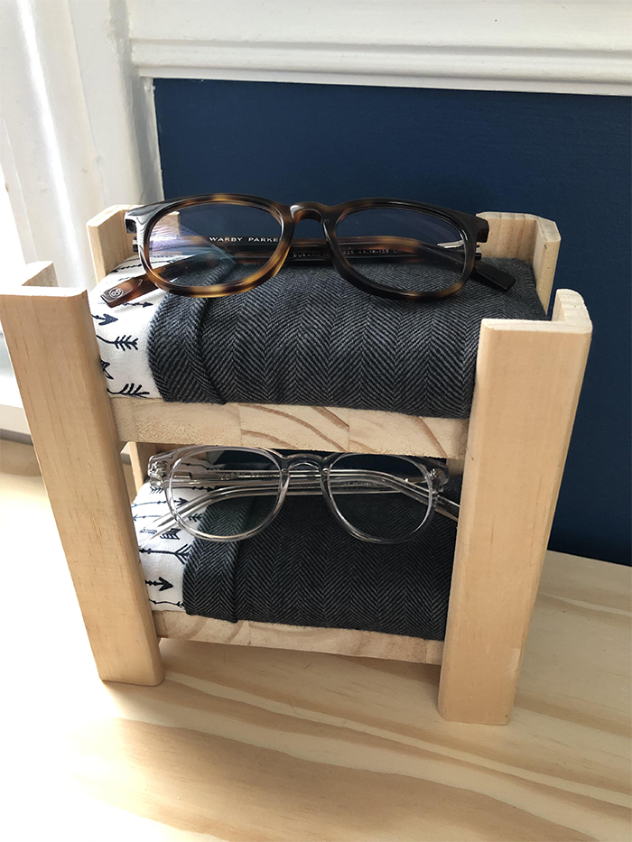 Una litera para las gafas de mi hijo
