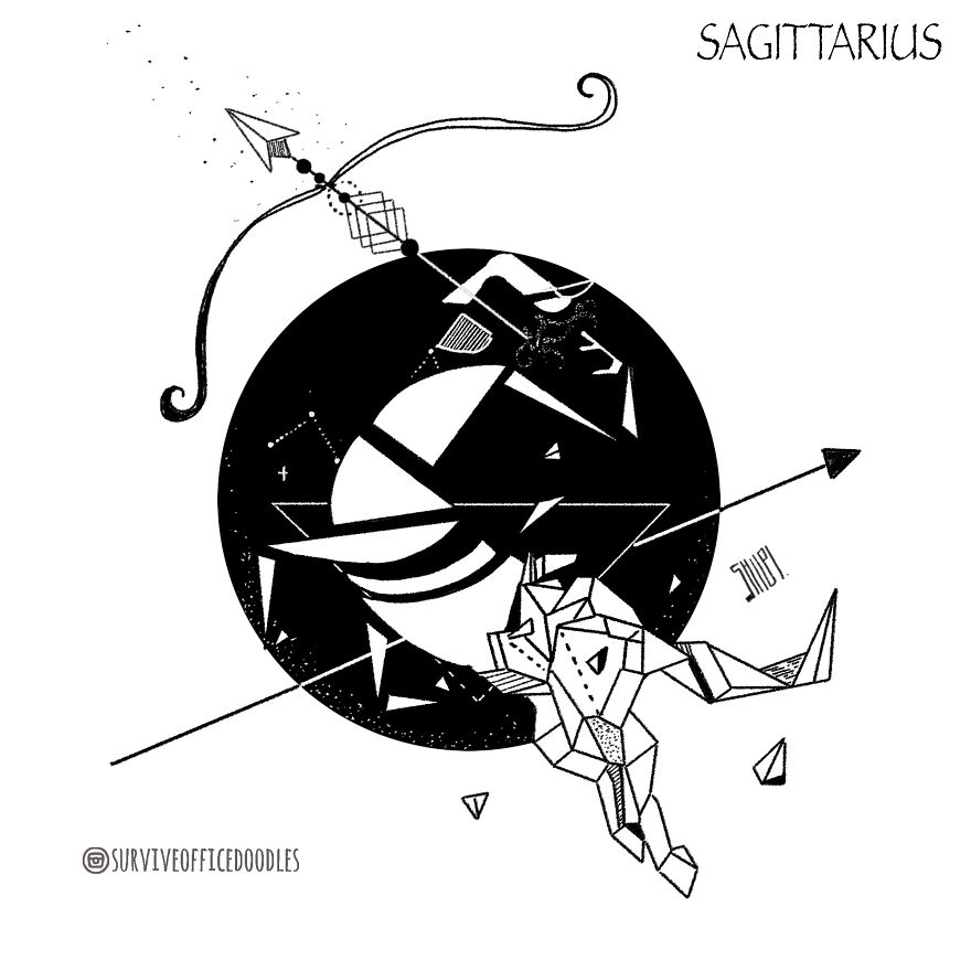 I Reimagined Zodiacs As Tattoos With A Hint Of Dark