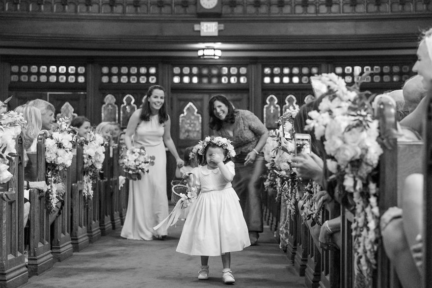 This Flower Girl Who Would Rather Be Going