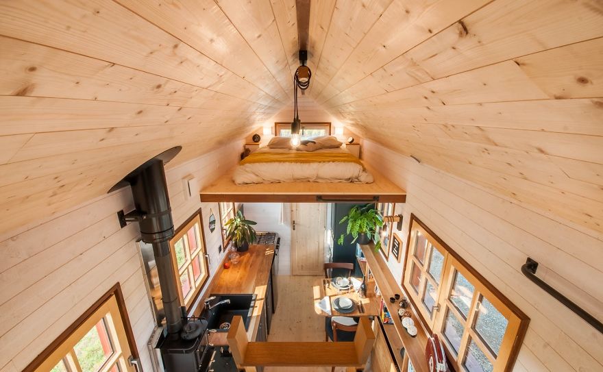 Beautiful Tiny House On Wheels With Half-Timbering.