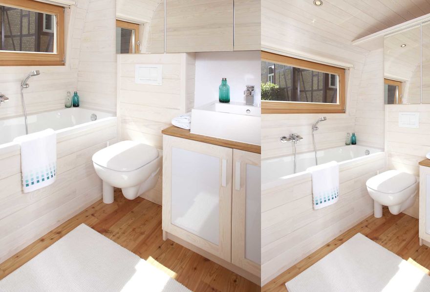 Amazing Cozy Tiny House With A Sleeping Loft Accessed By A Ship Style Ladder.