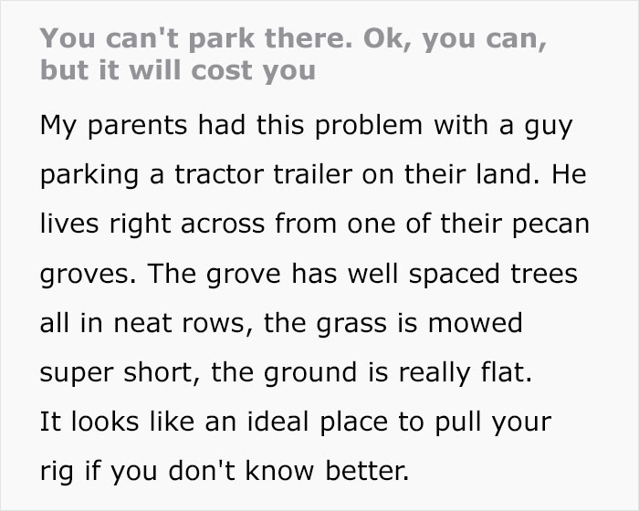 Jerk Repeatedly Damages Pecan Groves With His Trailer Truck, So The Landowner Teaches Him An Expensive Lesson