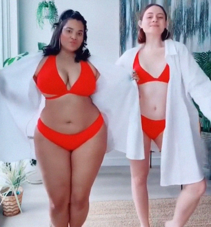 Two Friends Show How The Same Clothes Look On Their Different Body Types (33 Pics)