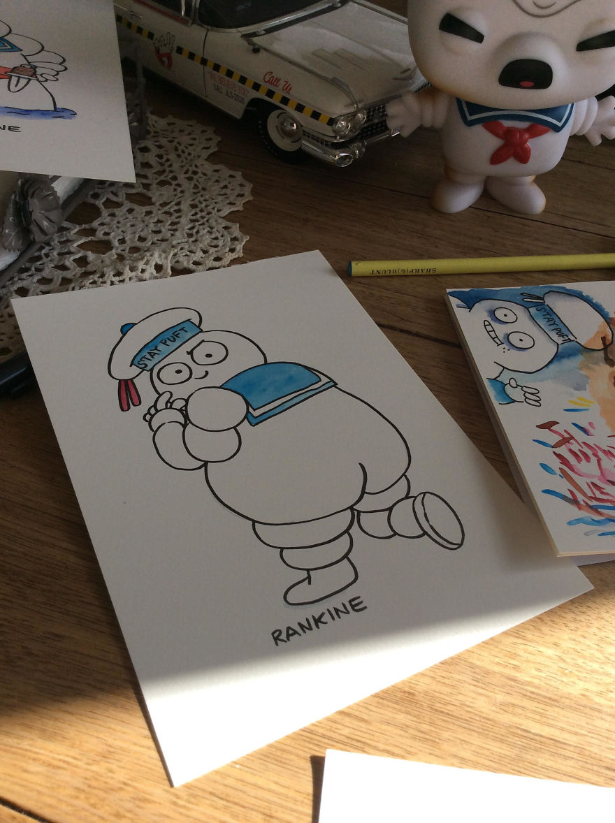 i'm Drawing Sexy Cheesecake Versions Of The Stay Puft Marshmallow Man And It's Not A Kink (Maybe) It's For A Good Cause.