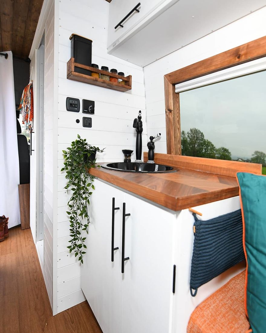 DIY Mercedes Sprinter Van Conversion | Full Bathroom | Off-Grid Tiny Home.