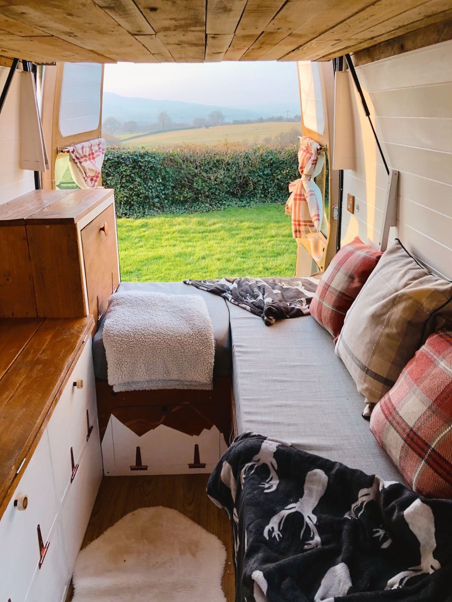 Amazing 2007 Ford Transit Camper-Van With A Cozy Wood Burning Stove.
