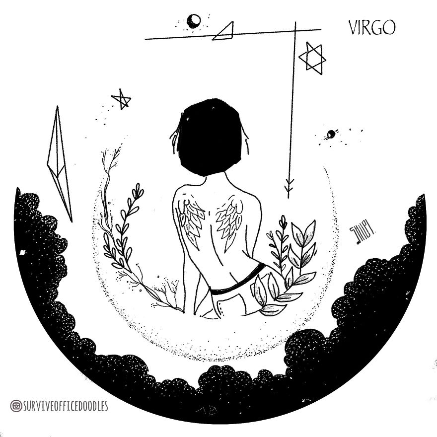 I Reimagined Zodiacs As Tattoos With A Hint Of Dark