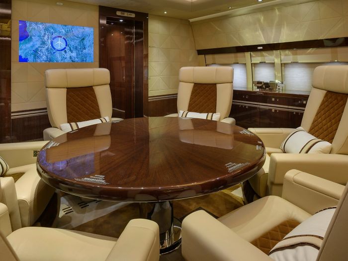 Check Out The Inside Of The World's Largest Private Jet That Looks Like A Flying Mansion (25 Pics)