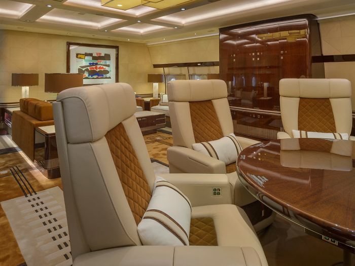 Check Out The Inside Of The World's Largest Private Jet That Looks Like A Flying Mansion (25 Pics)